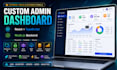 build a react admin dashboard with nodejs backend