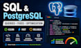 write fix and optimize sql and postgresql queries