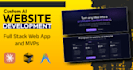 do ai website development with llm backend and ai chatbot