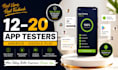 12 testers 20 testers 12 app testers mobile app 12 testers goggle play 20 tester