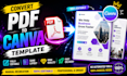 convert PDF to editable canva template with same layout
