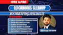 do quickbooks cleanup, bookkeeping and bank reconciliation
