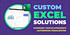 design excel spreadsheet and interactive dashboard