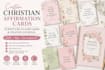 design christian affirmation card or scripture flashcards, prayer journal