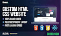 code a responsive  HTML, CSS website in vs code
