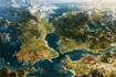 illustrate medieval fantasy and sci fi maps