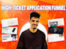 high ticket application funnel in gohighlevel