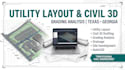 do utility layout design, civil 3d drafting and grading analysis texas georgia