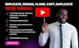 replicate, clone, duplicate, design, copy youtube thumbnails