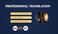 translate scripts, add subtitles and provide voice over