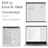 do PDF to excel and word data entry accurately