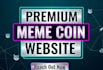 create crypto token website, coin or meme website