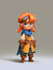 draw 2d game character illustration