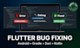 fix flutter app bugs and android build errors