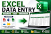do professional excel data entry and spreadsheet work