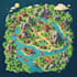 create event, tourist, and fantasy map illustration