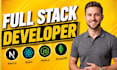 full stack website development as react js next js javascript developer