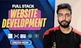 full stack website development as react js next js javascript developer