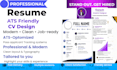 design a professional ats friendly resume or CV