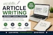 write and rewrite high quality articles