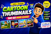 illustrate custom cartoon youtube thumbnails