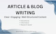 write engaging articles and blog posts