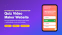 build an automated quiz video maker website with admin panel