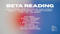 beta read your first chapter and give honest feedback