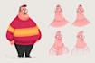 cartoon art, character illustration art