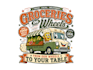 design outstanding wheels logo in illustrator design