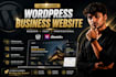 design wordpress website, business website using elementor
