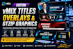 design custom vmix titles, overlays, gtzip graphics