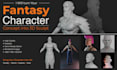 create stylized game ready 3d character with clean topology