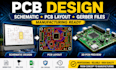 design pcb layout, schematic and manufacturing ready gerber files