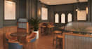 create a 3d model render of spaces