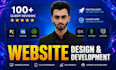 build a full stack website frontend backend developer