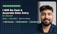 fast and accurate data entry work
