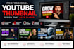 design an eye catchings youtube thumbnail