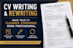 professionally rewrite, edit and improve your CV