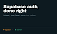 set up your supabase backend with auth and database schema