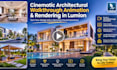 create cinematic architectural walkthrough animation and rendering in lumion