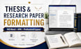 professionally format your thesis, research paper, and references