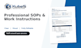 create professional sops, work instructions and process documents