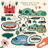 make event, tourist, and fantasy map illustration