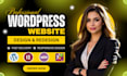 design wordpress website, fix issues, or speed up wordpress site