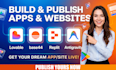 build and publish lovable, base44, replit apps and web