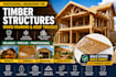 design timber structures, wood frames, roof trusses and timber buildings
