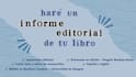 seré tu lector beta y haré un informe editorial de tu libro