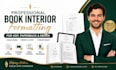 book interiors, layouts, and KDP formatting paperback ebook