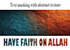 do creative text masking and photo retouching design